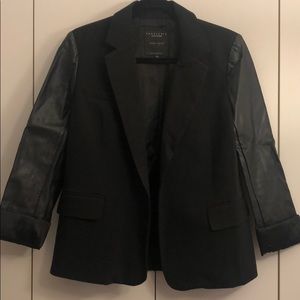 Sanctuary blazer with leather sleeves